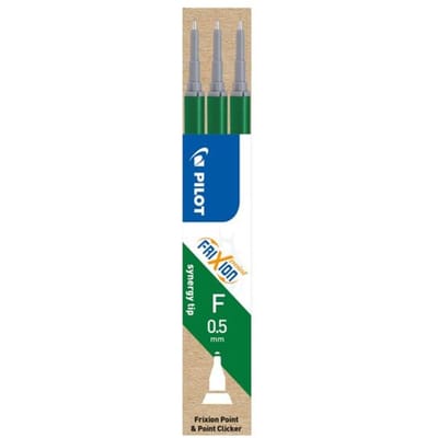 Set van 3 - Vulling FriXion Point - Groen - Fijne penpunt
