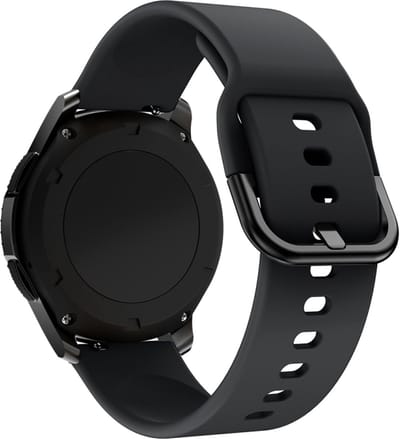 Siliconen bandje - geschikt voor Garmin Vivoactive 4 / Venu 3 / Venu 2 / Forerunner 255 / Forerunner 265 / 570 (47mm) - zwart