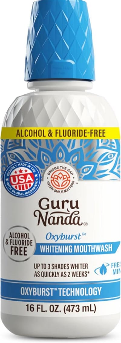 GuruNanda Mondwater Wild Mint 473ml – Alcohol- & Fluoridevrij