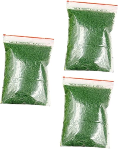 Kunstgras Pakket - Miniatuur Gras - Hobby Decoratie - Realistisch Uiterlijk - 3 Stuks - Groen