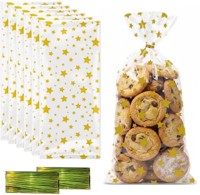 Dailygoods- Cellofaanzakjes transparant 12,5x27 cm - 100 stuks - Geschenken - Snoep - Koekjes - Voedselveilig OPP - Verpakkingszakjes