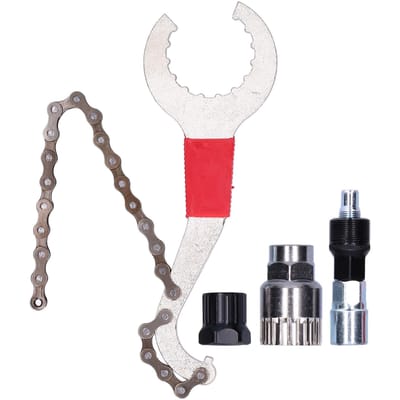 3 in 1 Fietsreparatieset Cassette Demontagegereedschap Kettingzweep Fiets Tandwiel Demontageset gray