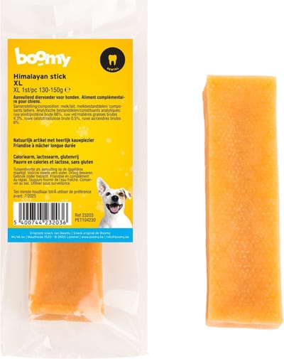 Boomy - Himalayan sticks - Yakstaaf Hond - Hypoallergene kauwsnack - Kauwstick - Kauwstaaf hond - 130 tot 150g