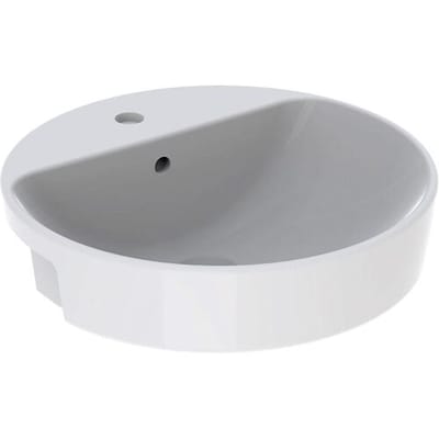 Geberit VariForm semi-recessed washbasin, round 500.782.01.2
