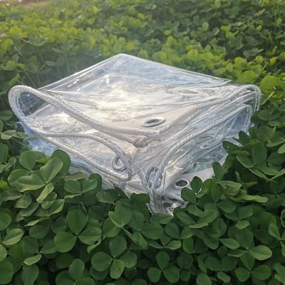 Transparant Zeildoek - Waterdichte Cover - Buiten Beschermen - Scheurvast PVC - Diverse Maten - Transparant