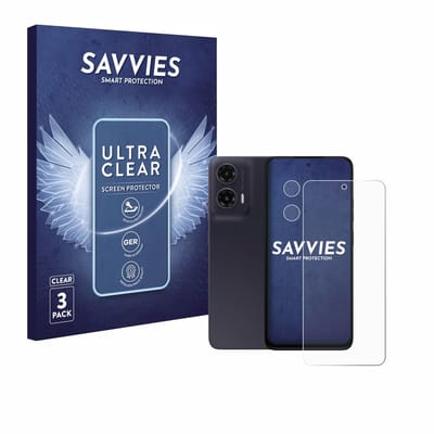 Savvies - Screenprotector voor Motorola Moto G35 (Voor+Camera) - Folie Beschermfolie transparant 6 Stuks