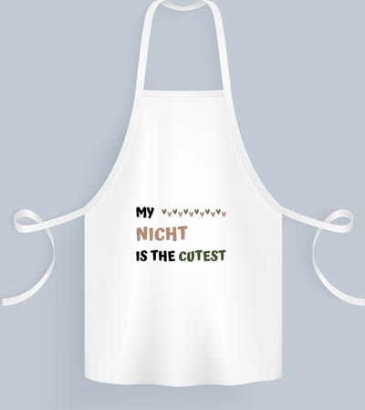 Akyol - my nicht is the cutest Keukenschort - Nicht - schattige nicht - verjaardagscadeau - verjaardag - cadeau - cadeautje voor nicht - nicht artikelen - kado - geschenk - gift - 82 bij 71 cm