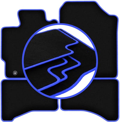 CARLUX-BLUE automatten voor: Toyota Yaris III Hybrid hatchback (2013-2017)