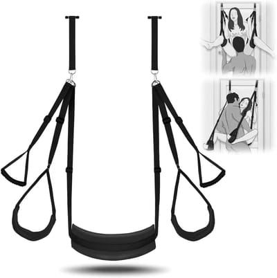 Quvo® Sex Schommel - Sex Stoel - Bondage - Zwart - 35cm x 21cm x 9cm