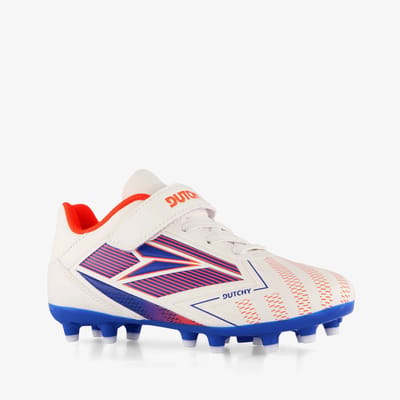 Dutchy Flow FG kinder voetbalschoenen wit - Maat 28 - Uitneembare zool