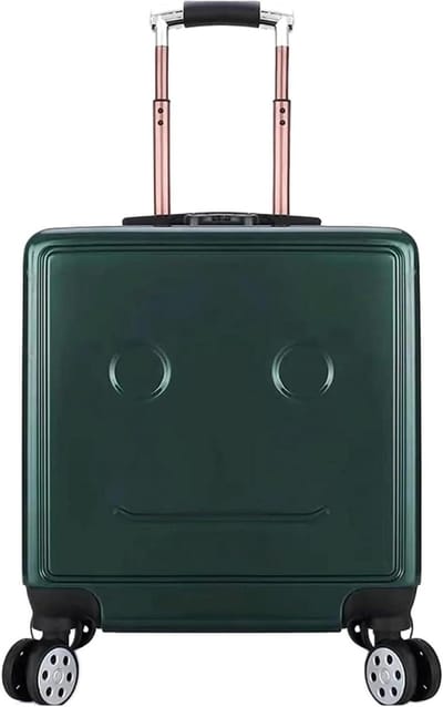 Reiskoffer Trolley - Handbagage Koffer - Zakenreizen - Stille Universele Wielen - 18 inch - Groen