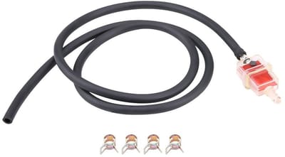 Dailygoods- Brandstoffilter Set - Brandstofslang 1 meter - 4 Leidingklemmen - Professioneel Accessoire - Verbeterde Prestaties - Hoogwaardig Materiaal
