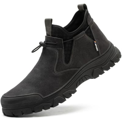 Chaussures de travail d'assurance-travail avec tête en acier Chaussures de travail anti-écrasement, anti-coup, anti-brûlure et ignifuges 45