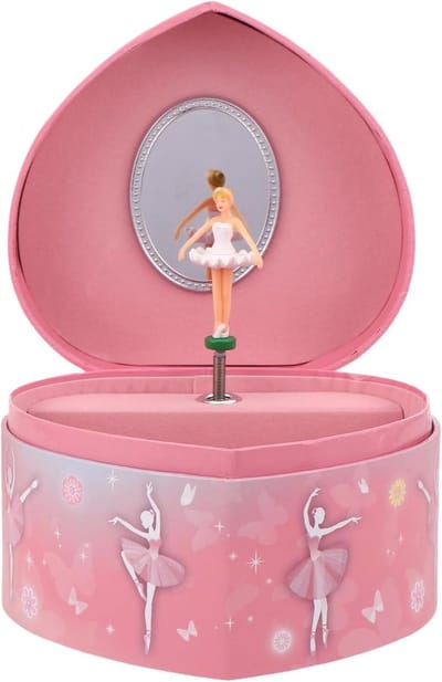 Muziekdoosje Ballerina - Sieradendoos Meisjes - Sieraden Opbergen - Dansende Ballerina - 14.5 cm - Roze