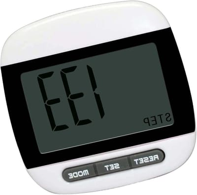 Stappenteller - Activiteitstracker - Dagelijkse stappen tellen - Groot digitaal display - 50 x 50 x 22 mm - Zwart