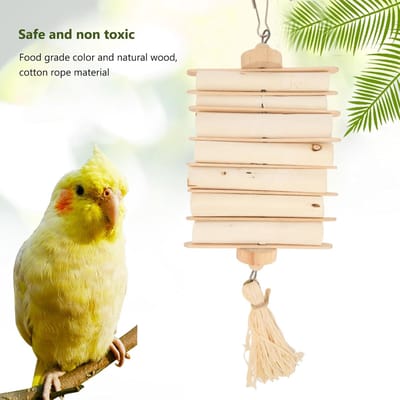 Vogelspeelgoed Sola Stick - Knabbelstok Papegaai - Snavel Slijpen - Natuurlijk Materiaal - 30 cm - Bruin