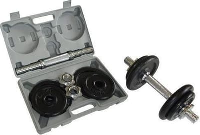 Schildkröt Fitness Halterset - 8 Delig Halterset - Gietijzer - Zwart/Chroom