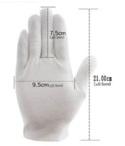 13 Paar Witte Katoenen Handschoenen - Witte Stretchstof Handschoenen - Katoenen Handschoenen - 100% Katoen - voor Mannen en Vrouwen