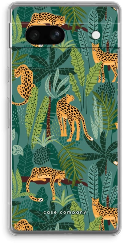 Case Company® - Hoesje geschikt voor Google Pixel 7A hoesje - Luipaard 2 - Soft Cover Telefoonhoesje - Bescherming aan alle Kanten en Schermrand