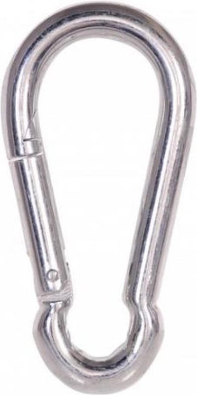 Deltafix karabijnhaak standaard r.v.s. a4 80 mm x 8 mm 1 st.