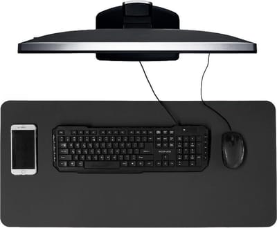 IVOL Bureau onderlegger 40x85 cm PU leer Zwart - Bureau Organizer