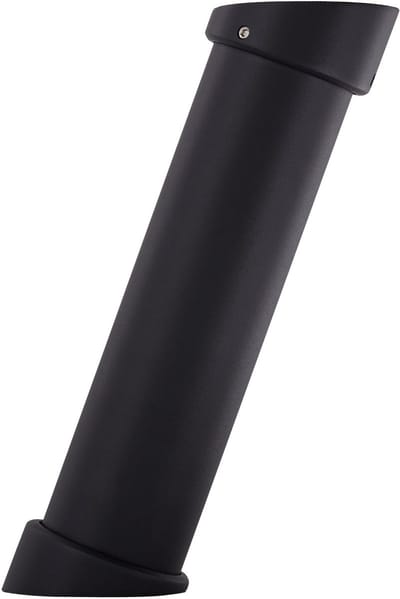 Set van 2 barconsoles schuin 21° hoogte 200 mm / Ø 50 mm zwarte tegenvoet barconsole tegenvoet van SOTECH