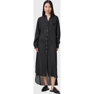 AllSaints Ezra Shirt Dress Black Taglia: XS | Abiti in T-Shirt Outlet | Donna | Nero