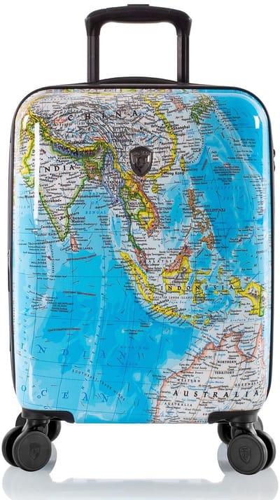 HEYS trolley Journey 3G Trolley 21" Blue Map blauw 55cm