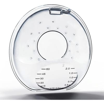 Récupérateur de lait maternel en silicone - Coquilles d'allaitement souples | Tasses d'allaitement portables | Récupérateur de lait maternel | Récupérateur de lait maternel pour l'expression white