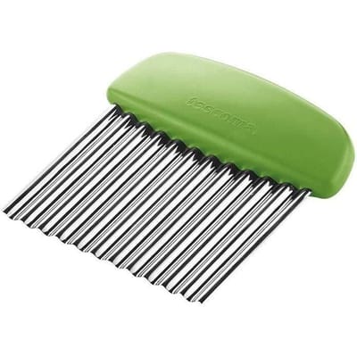 Découpe légumes - Presto - Modèle ondulé - Acier inoxydable - 100 mm x 100 mm - 1 pièce