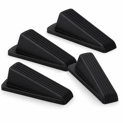 VHV - Deurstopper - 4 Stuks Rubberen Deurwiggen - Antislip Deurblokker voor Zware Deuren en Thuisgebruik