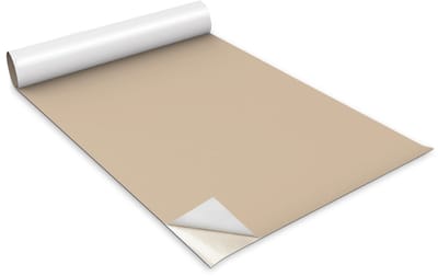 Wallfluent Meubelfolie - Beige Meubelsticker - 100 cm x 50 cm - Eén kleur Meubelfolie - Decoratieve Folie - Meubel Make-Over - Kastfolie - Plakfolie Mat - Kastdeuren Folie