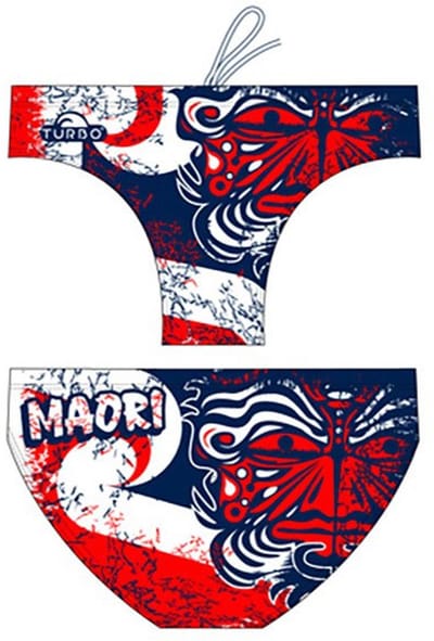 Turbo Maori Flag Waterpolo Zwemslip Blauw 11-12 Years Jongen