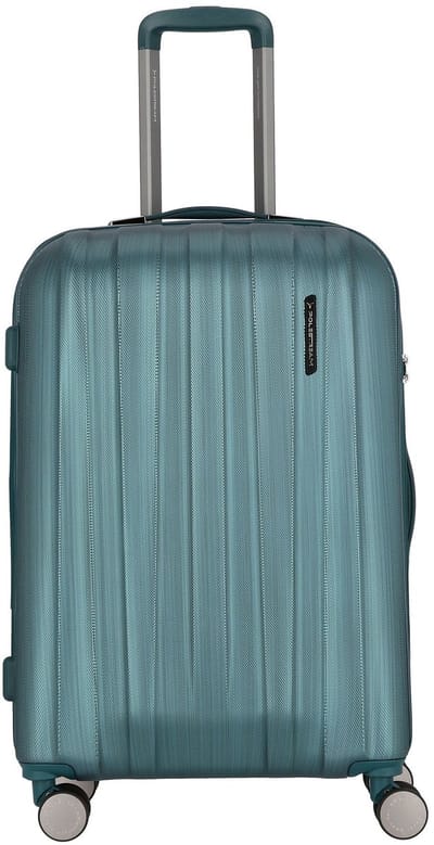 Polestream Moonrock 4 wielen Trolley M 69 cm met uitbreidingsplooi - Harde bagage - TSA slot - deepsea green brushed