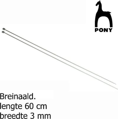 Pony Breinaalden 60cm