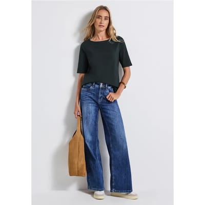 Shirt met boothals