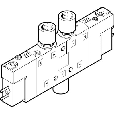 Festo 5/3 NC Lucht Magneetventiel M5 180L/Min - 533160