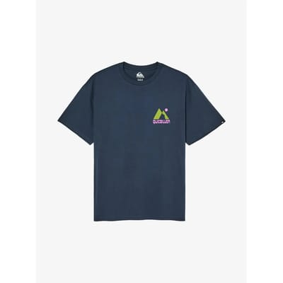 Quiksilver Peak T-shirt Met Korte Mouwen Blauw 2XL Man