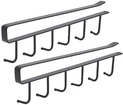 2x Ophanghaken voor Kast – Keuken Organizer Zonder Boren – Ideaal voor Mokken, Glazen, Keukengerei & Accessoires