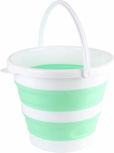 Benson opvouwbaar emmer groen 10L - camping / handwas afwasteil