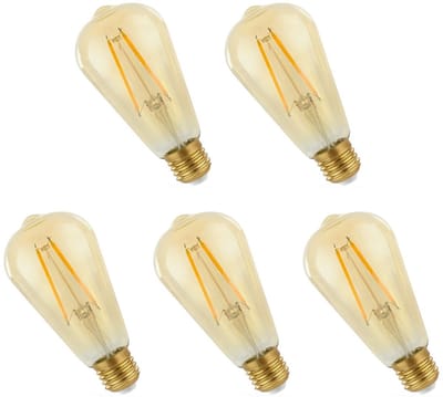 Spectrum LED Lamp E27 4.9W 230V - 490 Lumen - 2400K Warm wit - Gezellig licht - Energiezuinig - 5 stuks