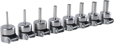 12-delige set mondstukken voor hete luchtpistool, accessoires voor reparatie en precisiewerk met diverse nozzles