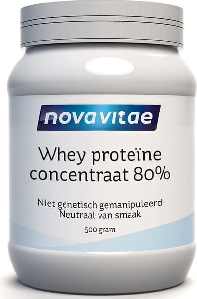Nova Vitae - Whey Proteine - concentraat 80% - 500 gram
