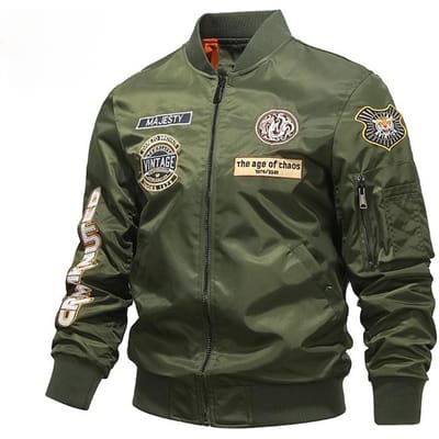 Nouveau Blouson Bomber Printemps et Automne Homme Industriel Lourd Brodé Uniforme de Baseball Grande Taille Manteau Veste de Travail 4XL gray