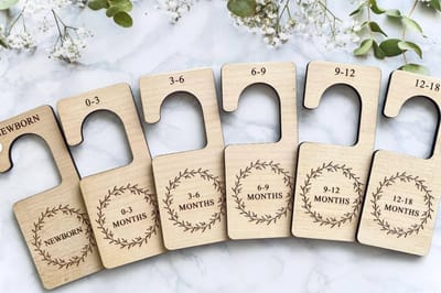 Baby Kledingkast Verdelers – Safari Dieren – Kleding Organizers – Baby Shower Cadeau – Kraamcadeau – Babykamer Decoratie – Schattige Baby Accessoires