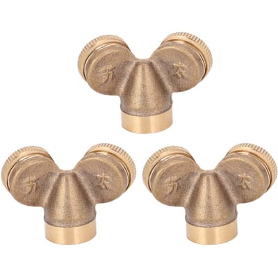 3 Stuks G1/2 DN15 Tuinirrigatiesproeiers Koperen Vernevelingssproeier Mondstuk Watergeefgereedschap beige