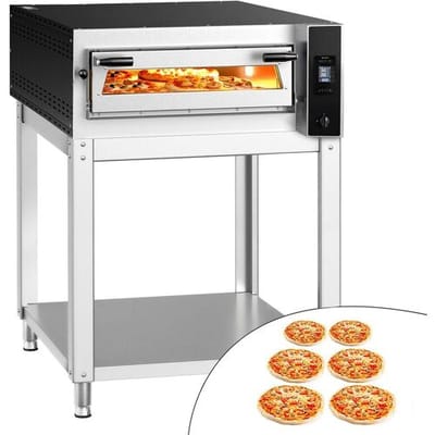 GGM Gastro Elektro Pizzaofen - 6x 35cm (Tief) - Digital - inkl. Untergestell
