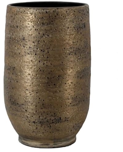 Vaas aveiro d26h40cm bruingoud
