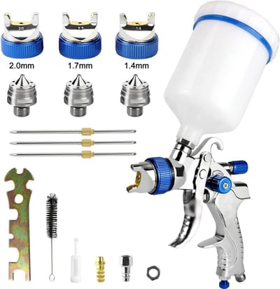 VLSelect® Verfpistool - Verfspuit - Paint Sprayer - Met 3 Sproeiers