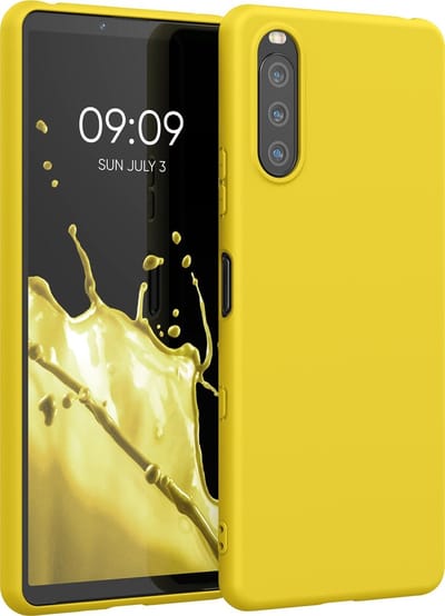 kwmobile telefoonhoesje geschikt voor Sony Xperia 10 III - Hoesje voor smartphone - Back cover in stralend geel